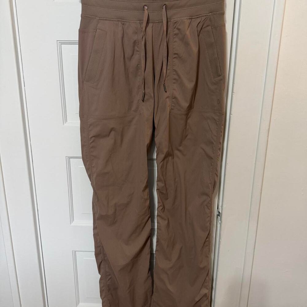 Lululemon tan dance studio pants